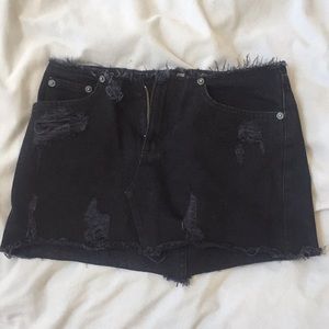 Carmar denim mini skirt